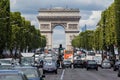 Champs Elysees Avenue Paris Royalty Free Stock Photo