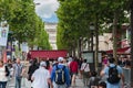 Champs Elysees Avenue Paris Royalty Free Stock Photo