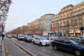 Champs-Elysees avenue traffic