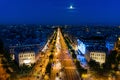 Champs-Elysees at sunset