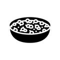 chana masala indian cuisine glyph icon vector illustration