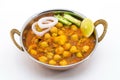 Chana Masala - An Indian spicy vegetarian dish for lunch and din Royalty Free Stock Photo