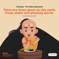 Banner design of chanakya the indian philosopher