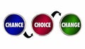 Chance Choice Change Circles Arrows Future Path Options