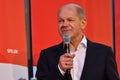 Chancellor Olaf Scholz speaking at an election event in September 2021 in Berlin