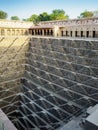 Chand Baori Step well in the village of Abhaneri, Rajasthan State, India Royalty Free Stock Photo