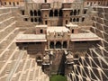 Chand Baori well, stepwell in Abhaneri Village near Jaipur, Rajasthan. Chand Baori was built by king Chanda of the Nikumbha