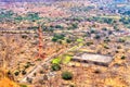 Chand Minar Minaret and Bharat Mata Temple at Daulatabad Fort in Maharashtra, India