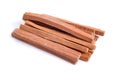 Chandan or sandalwood sticks isolated Royalty Free Stock Photo