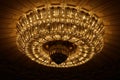 Chandelier in conference hall in Palatul Parlamentului Palace of the Parliament, Bucharest