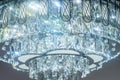 Chandelier crystal luxury background. Sparkle illumination