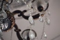 chandelier crystal luxury indoors glitter bronze indoors close-up