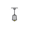 Chandelier filled outline icon