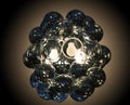 Chandelier of glass balls Royalty Free Stock Photo