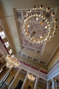 Chandelier of the great hall at Stadtschloss in Weimar