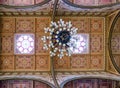 Chandelier in Great Jewish synagogue in Budapest, Hungaria Royalty Free Stock Photo