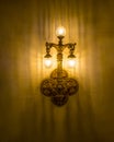 Chandelier hanging the wall of the Peace Palace, Vredespaleis in Dutch Royalty Free Stock Photo