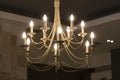 Chandelier in house room Royalty Free Stock Photo