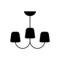 Chandelier icon on white