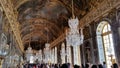 Chandelier inside the Palace of Versailles in France Europe