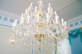 Chandelier in interior, luxury interior, vintage, retro