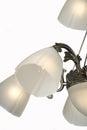 Chandelier light in interior, Chrystal chandelier close-up.crystal part from chandelier,chandelier, lighting, equipment, luxury,