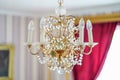 Chandelier, luxury retro style with colorful background Royalty Free Stock Photo