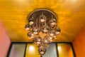 Chandelier made from coconut shell Royalty Free Stock Photo
