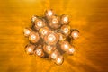 Chandelier made from coconut shell Royalty Free Stock Photo