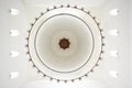 chandelier in the middle of the dome of the Great Mosque of Central Java Royalty Free Stock Photo