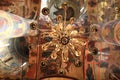 Chandelier of russian orthodox church in Moscow Royalty Free Stock Photo