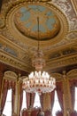 Chandelier with seeling decorations