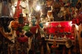 A chandelier seller\'s bazaar in the Medina of Tunis, Tunisia Royalty Free Stock Photo