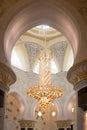 Chandelier in Sheikh Zayed Grand Mosque in Abu Dhabi, UAE