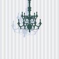 Chandelier striped background