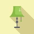 Chandelier torcher icon flat vector. Light lamp