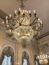 Chandeliers in the Albertina Museum, Vienna, Austria Royalty Free Stock Photo