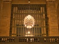 Chandeliers in Grand Central Station Manhattan New York City USA Royalty Free Stock Photo