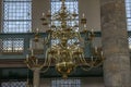 Chandeliers At The Portuguese Synagogue At Amsterdam The Netherlands 2019 Royalty Free Stock Photo