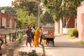 Chandigarh / India / April 04, 2017: Indian family selling indian food Royalty Free Stock Photo