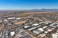 Chandler, Arizona Industrial buildings near the interstate Royalty Free Stock Photo