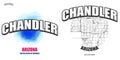 Chandler, Arizona, two logo artworks