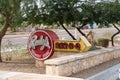 Rudy`s Barbecue neon sign in Chandler Arizona