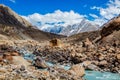 Chandra River in Himalayas