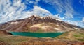 Chandra Tal lake in Himalayas Royalty Free Stock Photo