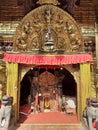 Chandra Vinayak temple, Chabahil, Kathmandu. One of the four Vinayakas of Kathmandu Valley. Royalty Free Stock Photo