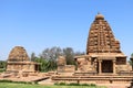 Chandrashekhara temple and Galaganatha temple in Pattadakal , UNESCO World Heritage site, Karnataka, INDIA Royalty Free Stock Photo