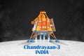 Chandrayaan 3 rocket mission launched by India for lunar exploration missionwith lander Vikram and rover Pragyan