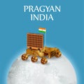 Chandrayaan 3 rocket mission launched by India for lunar exploration missionwith lander Vikram and rover Pragyan