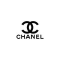 Chanel logo editorial illustrative on white background Royalty Free Stock Photo